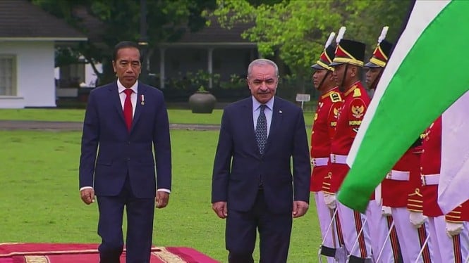 Presiden Jokowi dan PM Palestina Mohammad Ibrahim Shtayyeh