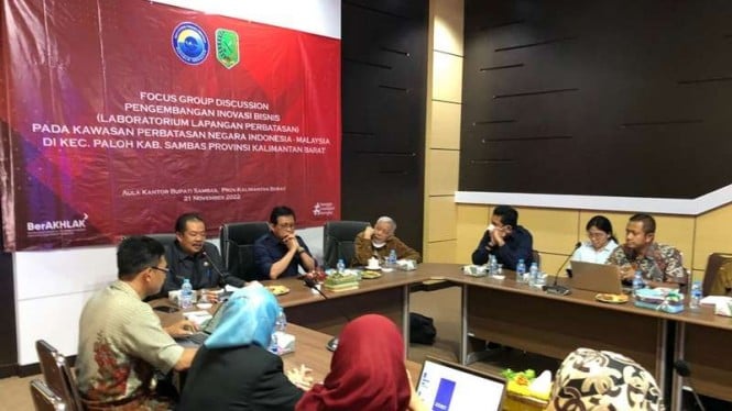 BNPP, Fopertas dan Pemkab Sambas menggelar diskusi pengembangan bisnis
