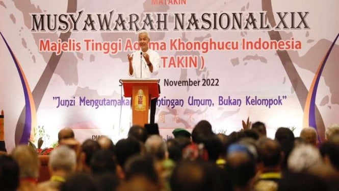 Ganjar membuka Musyawarah Nasional Majelis Tinggi Agama Konghucu Indonesia