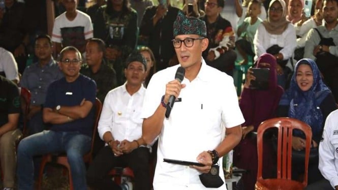 Menteri Pariwisata dan Ekonomi Kreatif (Menparekraf) Sandiaga Uno