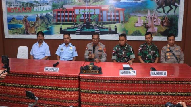 Jumpa pers Kapolda NTT dan jajaran TNI terkait kerusuhan di Kupang