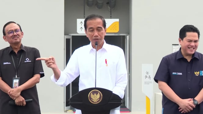 Presiden Jokowi meresmikan Hunian Milenial untuk Indonesia di Depok