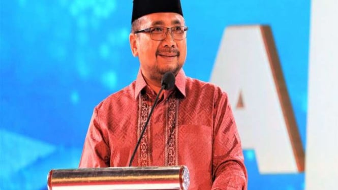 Menag Yaqut Cholil Qoumas di UIN Sunan Ampel Surabaya.